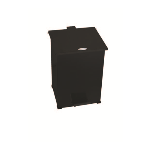 MAXİFLOW LÜKS KARE PEDALLI ÇÖP KOVASI-RENKLİSİYAH-24X28X50CM-S.S.430 KALİTE
